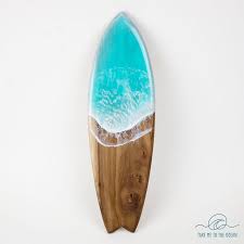 Surfboard Wall Art Wooden Mini