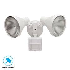 Lighting is integral to crime prevention through environmental design. Defiant 180 Degree White Motion Sensing Outdoor Security Light Df 5416 Wh A The Home Depot