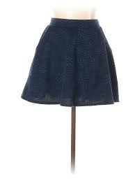 Details About Joe B By Joe Benbasset Women Blue Casual Skirt M