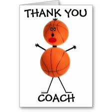 Thank You Basketball Coach Thank You Greeting Cards Pinterest