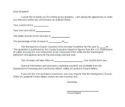 Rent Increase Agreement Template Oakland Notice Form Sample