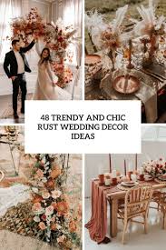 rust wedding decor ideas