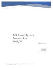 travel agency business plan exle pdf