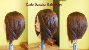Its a tough job to let go your long hair sometimes. A Line Bob Haircut Tutorial Shaped Bob Haircut Tutorial With Layers Step By Step Plunging Bob Youtube