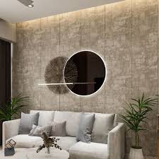 textured living room wallpaper design