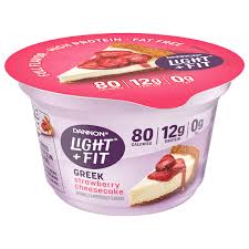 fit greek yogurt strawberry cheesecake