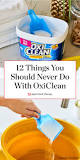 When should you not use OxiClean?