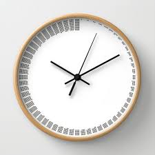 Simple Modern Wall Clock Black And