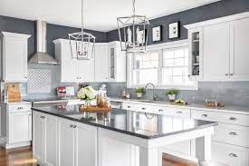 The kitchen space shows you classic, elegant and clean design with the scandinavian wood flooring, the kitchen cabinet and some features of the kitchen. Selecting Kitchen Cabinets