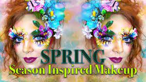 spring makeup season themed makeup