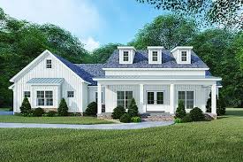 Classic plans typically include a welcoming front porch or wraparound porch today's farmhouse house plans have the same elegant beauty but with design elements that are practical to modern needs, including open. Single Story House Plans With Farmhouse Flair Blog Builderhouseplans Com