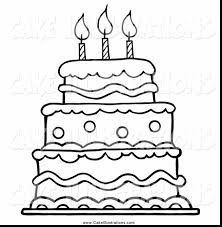 Birthday cake coloring page for kids,preschool cake coloring page. Birthday Cake Cake Coloring Pages Coloring And Drawing