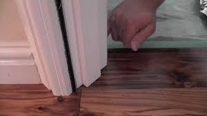 how to undercut a door frame tutorial