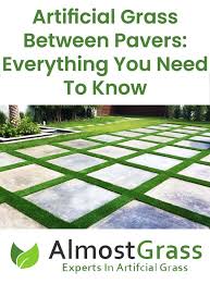 Artificial Grass Between Pavers
