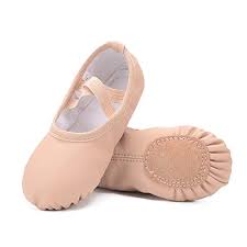Ruqiji Leather Ballet Shoes For Girls Toddlers Kids Women Full Sole