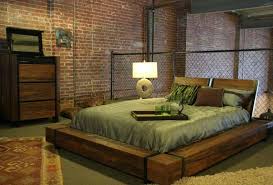 Industrial Platform Bed Soft Modern
