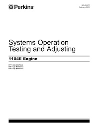 perkins 1104e series systems operation