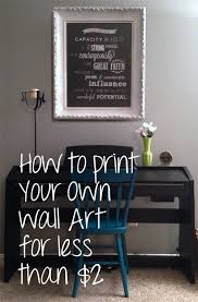 How I Printed My Own Wall Art For Less