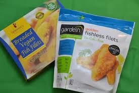 breaded vegan fish fillets