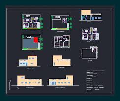 house plan dwg plan for autocad