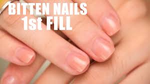 a nail biter s first nail fill step by