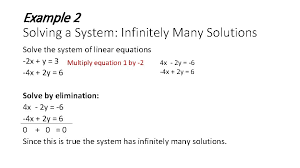 Solving Special Systems Of Linear Equations