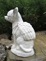 Chihuahua Dog Angel White Concrete