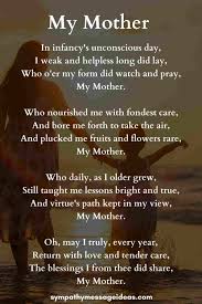 funeral poems for moms
