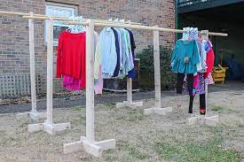 Yard sale clothes rack can offer you many choices to save money thanks to 13 active results. Diy Clothes Rack For Garage Sales And Yard Sales