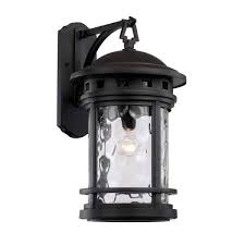 black outdoor wall lantern sconce light
