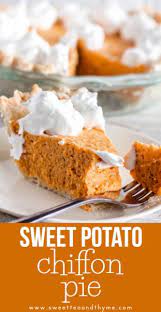 Fluffy Sweet Potato Pie gambar png