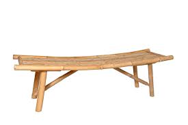 Boohugger Outdoor Bench Japanese Zen Design Garden Furniture Natural Bamboo Asahi Bench 59 X18 X18