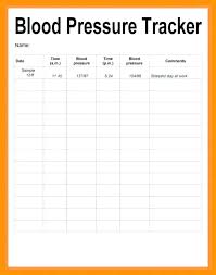 Blood Pressure Tracking Spreadsheet Awesome Sample Food Diary
