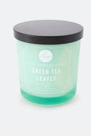 dw home green tea leaves candle