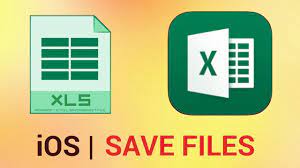 how to save files in excel for iphone