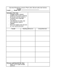 Lesson plans are primarily documents that are printed, or saved as a pdf for a teacher to follow. Observation Lesson Plan Template Teachers Pay Teachers