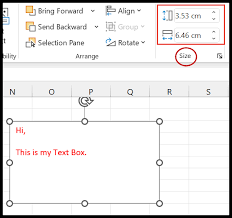 how to insert text box in excel