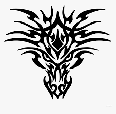 dragon tattoo free black white