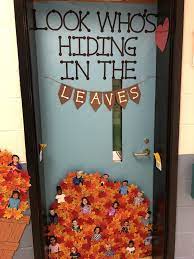 top 15 creative fall clroom door ideas