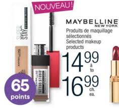 maybelline new york selected makeup