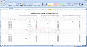 Manage Bank Accounts Using Simple Excel Sheet Freebies