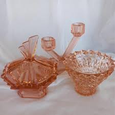 Glassware Vase Candlestick Jar Pink