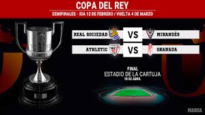 Free vector logo copa del rey. Copa Del Rey Semi Finals Real Sociedad Vs Mirandes And Athletic Vs Granada Football Addict