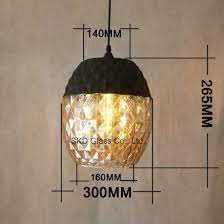 Dia300 Height265mm Glass Lamp Shade