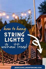 Diy Outdoor String Light Poles Tutorial