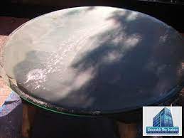 Scratched Glass Table Resurfacing
