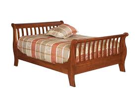 slatted sleigh bed from dutchcrafters