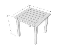 Simple White Outdoor End Table Ana White
