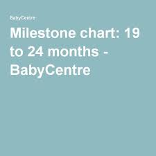 Milestone Chart 19 To 24 Months Baby Toddler