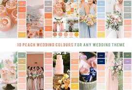 10 peach wedding colours for any